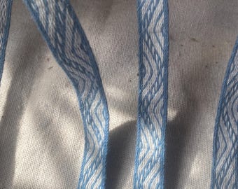 Brettchengewebte Borte aus Leinengarn - Wikinger, Mittelalter, Reenactment, Larp - Webborte