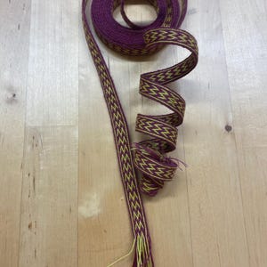 Tablet-woven border made of linen yarn - Snartemo II - Viking, Middle Ages, Reenactment, Larp - Woven border
