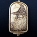 Wizard sorcerer scrimshaw technique resin pin