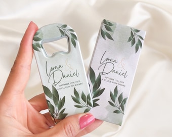 Abrebotellas magnético personalizado para recuerdo de boda, abridor de botellas grabado personalizado, recuerdo de boda, abridor de botellas magnético al por mayor, regalo de boda