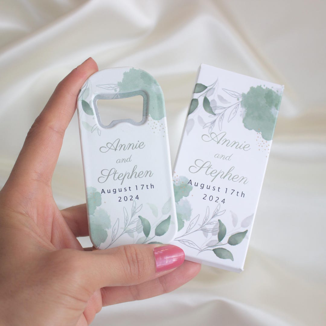 Personalized Bottle Openers, Wedding Favors for Guests, Magnetic Favors ...