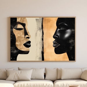 African Woman Art Poster African Gifts Cultural Art African Wall Hanging African Home Decor Africa Culture African Artwork Afrocentric Art