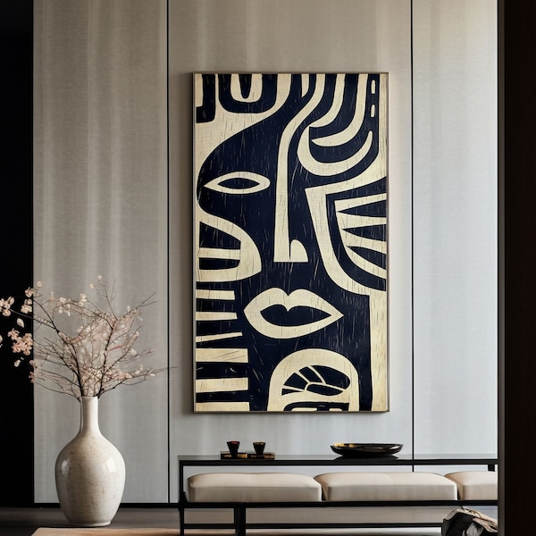 Abstract African Art Print: Ethnic Wall Hanging afrocentric wall art african american art (Digital Download)