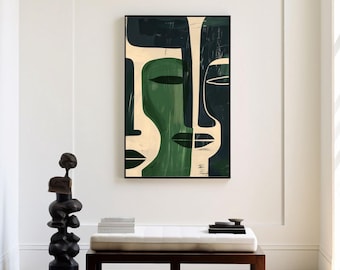 African Art Wall Poster - Gift for African bohemian decor Culture Ethnic Abstract Art African Wall Hanging African Home Decorateion