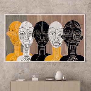 Afrikanische Kunstwand | Geschenk für afrikanische | Afrikanische Kultur Abstrakt | Ethnische afrikanische Kunst | Afrikanischer Wandbehang | Afrikanische Wohndekoration
