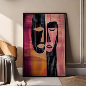 African art wall Gift for African Modern Abstraction Blackness Gift African American Art Afro Abstraction African Home Decor Afrocentric Art