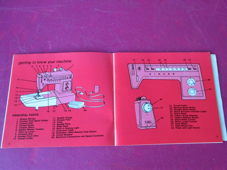 Singer 560 Diana Sewing Machine Manual Original with Etsy
