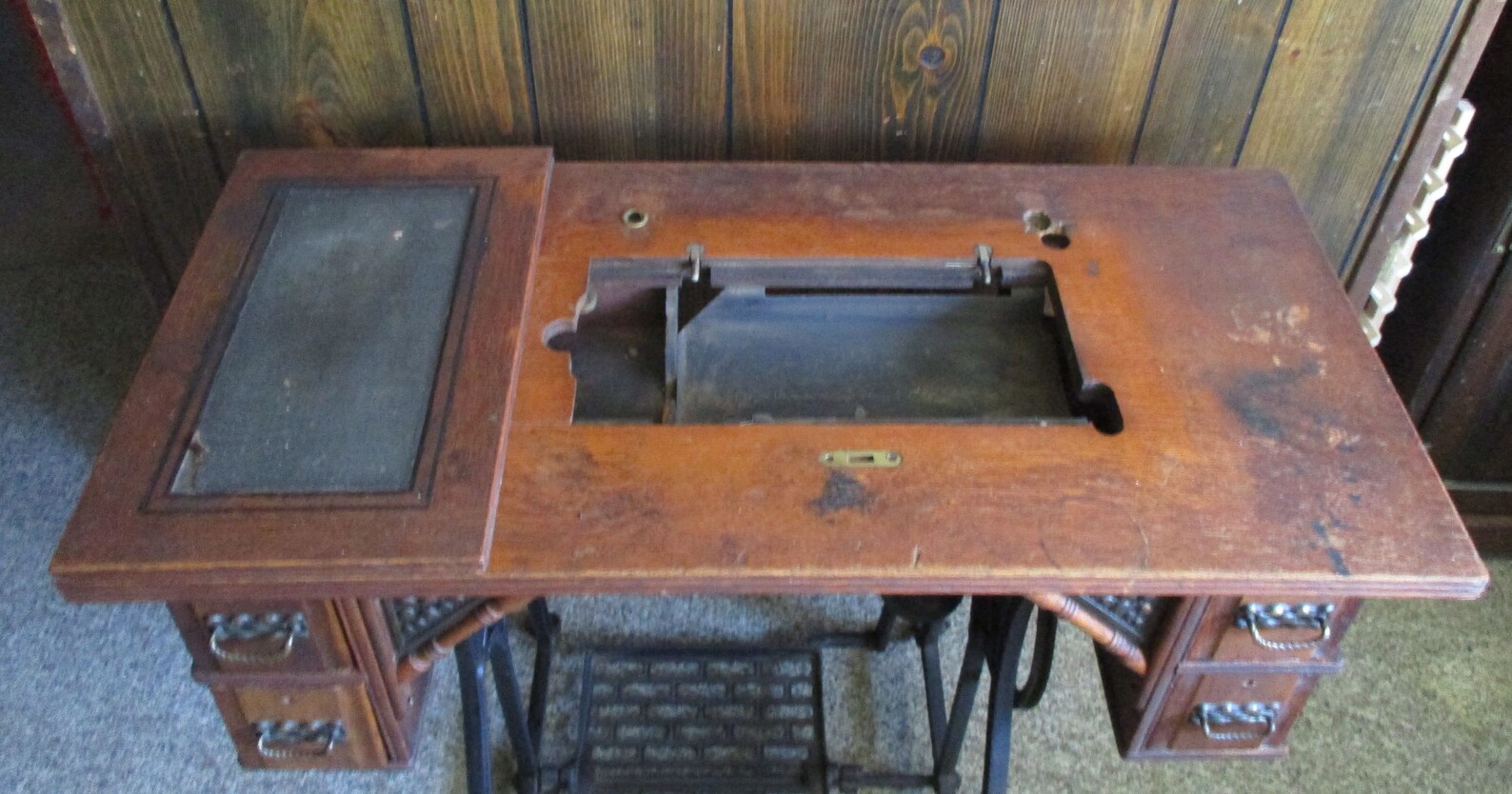 Wheeler & Wilson Treadle Sewing Machine Table w/ Etsy