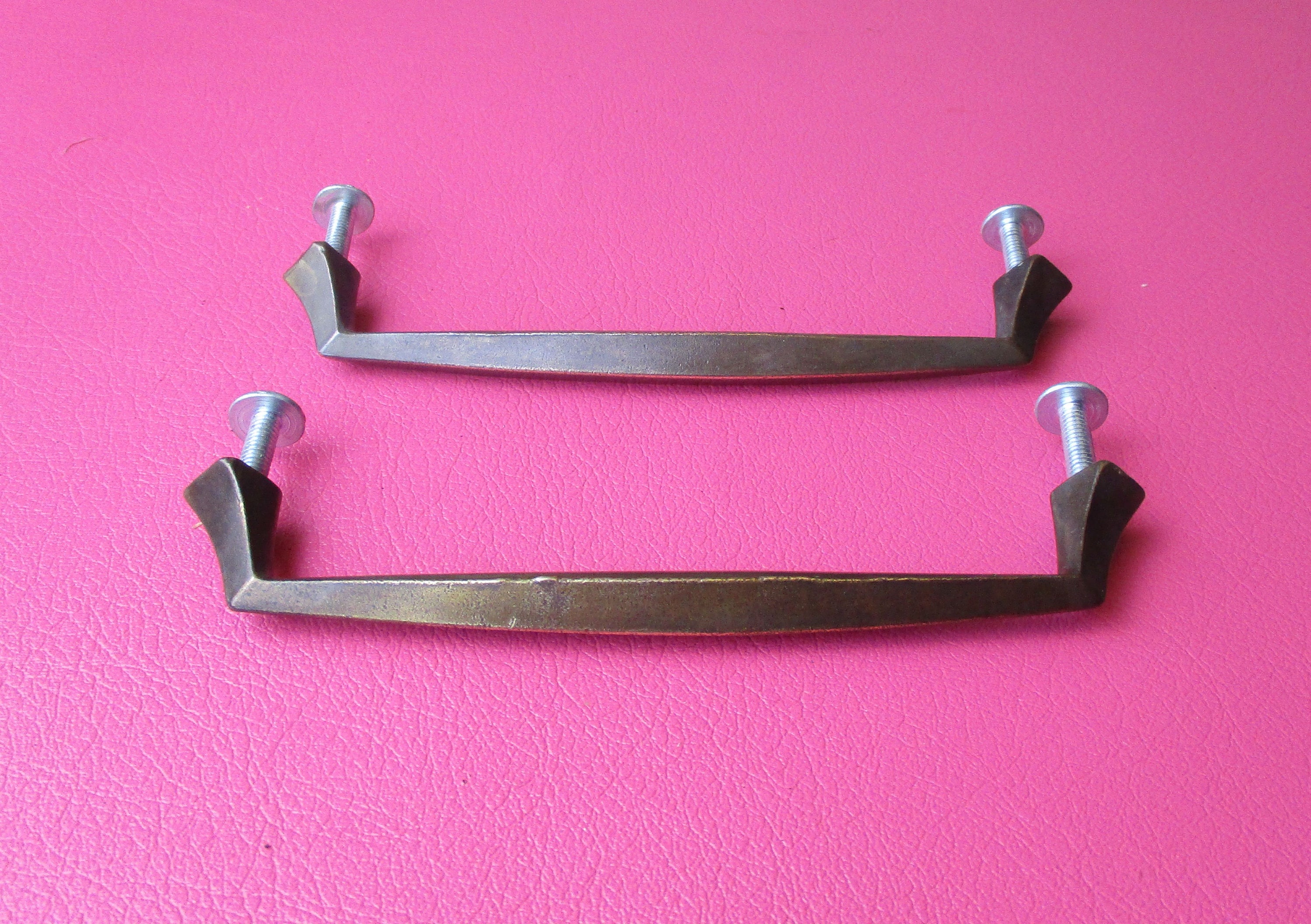 2 Singer Brass Sewing Machine Drawer Pull Handle Etsy