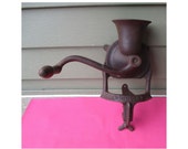 Antique MIMOSO 4 Grinder - Cast Iron Primitive Coffee Grinder