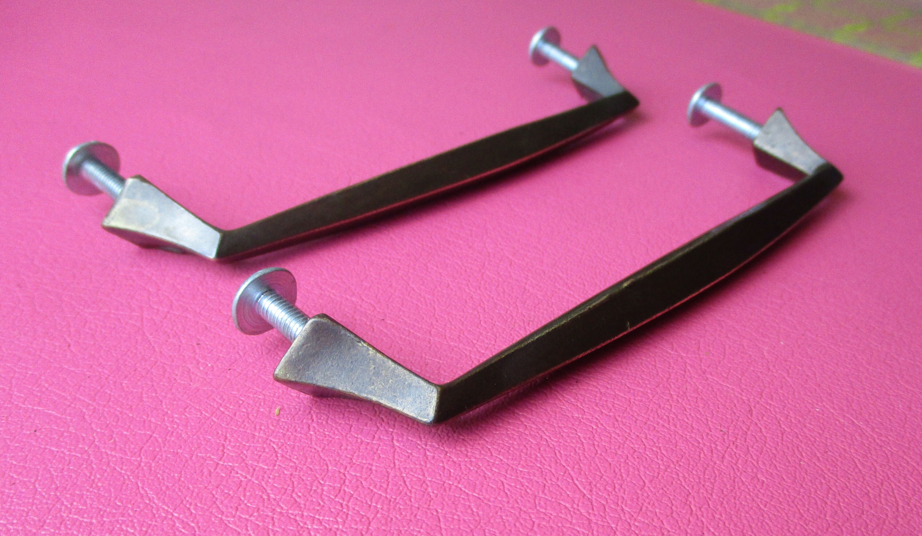 2 Singer Brass Sewing Machine Drawer Pull Handle Etsy