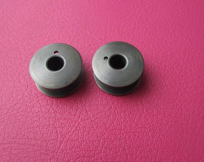 2 early singer class 66 bobbins spun steel single hole etsy