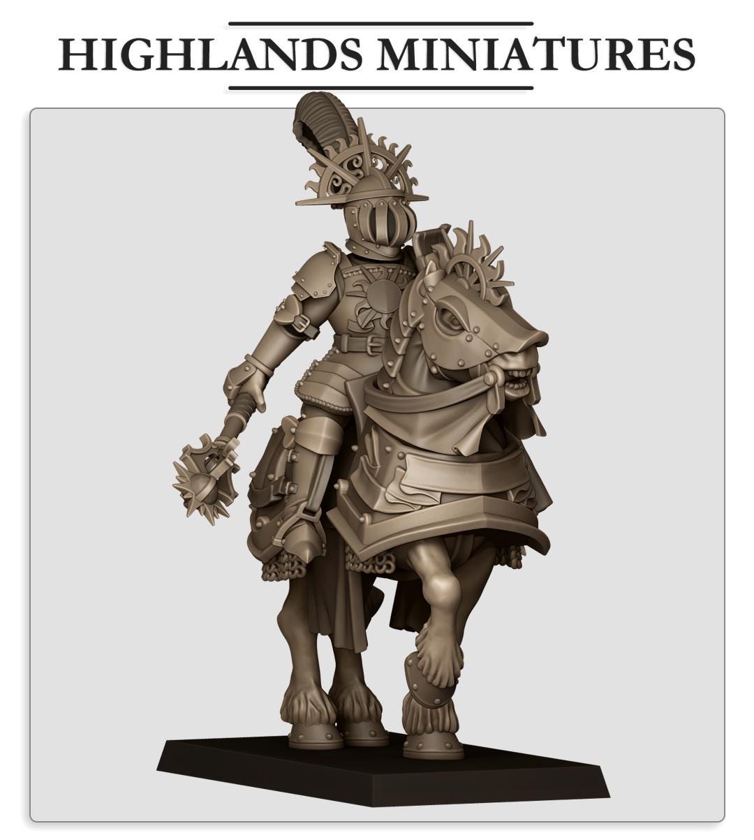 Chevaliers Médiévaux Sur Pied – Highlands Miniatures – Lot De 11 Figurines 32mm En Résine – Pour Jeux De Rôle Et Wargames Fantasy