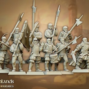 Sunland Imperial Troops - Sunland | RPGs | Roleplaying |  Tabletop | Free bases | 32mm 28mm | Highlands Miniatures | Empire