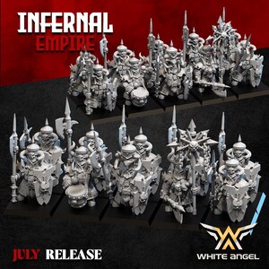 INFERNAL HEAVY GUARD - Infernal Empire |  |  RPGs | Roleplaying | 32mm/28mm | White Angel|  Tabletop | Free bases