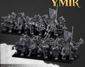 Zwergen-Waldläufer – Söhne Ymirs | | Rollenspiele | 32 mm/28 mm | Highlands Miniatures | Zwerge | Tabletop | Kostenlose Bases