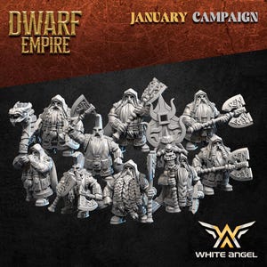 Dwarf Priest Killer - Dwarf Empire | White Angel Miniatures | Tabletop | RPG | Roleplaying | 32mm/28mm | Dwarfs