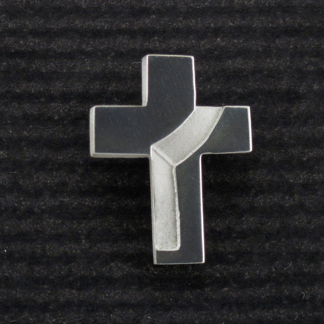Deacon Cross Lapel Pin, Silver Deacon Stole Tac, Diaconate Gifts