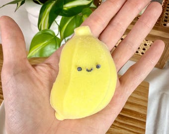 Kawaii Banana Squishy for Stress Relief ADHD Sensory Toy Weighted Fidget Toy Cute Desk Toy Cute Gift Idea for Sensory Seeker