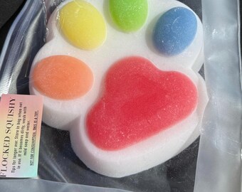 Squishy Kawaii 2 Pièces , 14cm Yoyo Squishy, Patte De Chat Squishy, Fufu Squishy, Scouchi