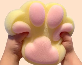 Giant Cat Paw Squishy Weighted Sensory Fidget Toy for Stress Relief Tool for Anxiety Fidget Custom Taba Squishy Cute Gift for Cat Lover