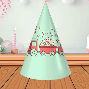Editable Party Cone Hat Template – 11x8.5 inches | Canva + Svg Png Jpg Psd | Instant Download image 3