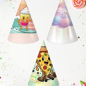 Editable Party Cone Hat Template – 11x8.5 inches | Canva + Svg Png Jpg Psd | Instant Download image 6