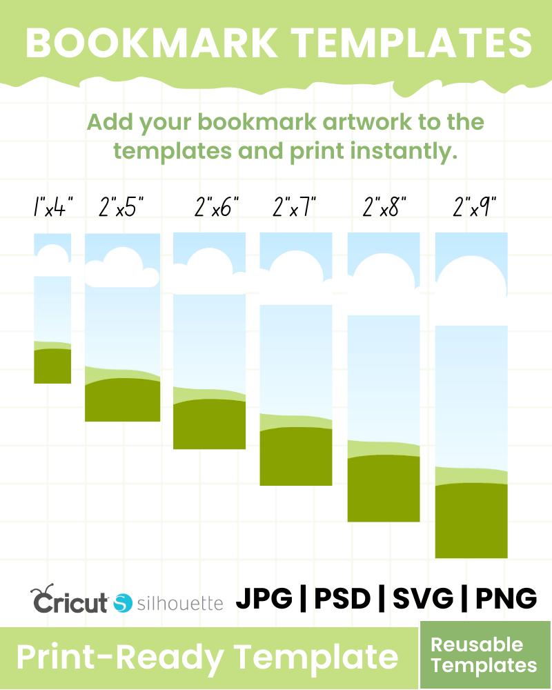 Editable Bookmark Canva Template | Printable Bookmark Set | Drag & Drop ...