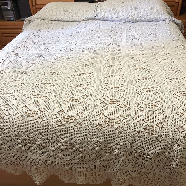 Crochet Bed Cover Etsy