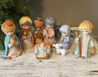 Homco Nativity Set Etsy
