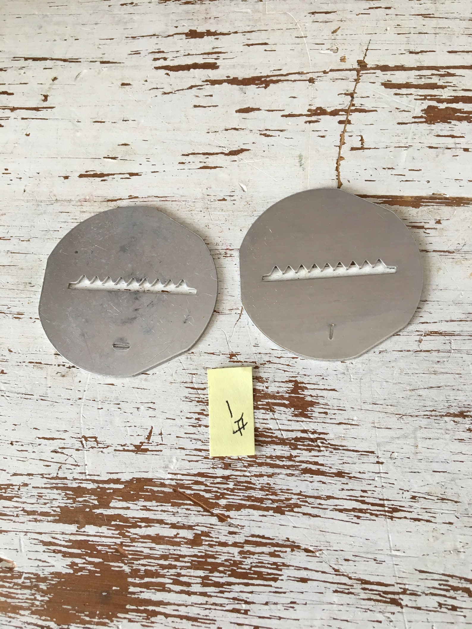 Used Mirro Spritz Cookie Press Discs Disks Circa 1950s Etsy