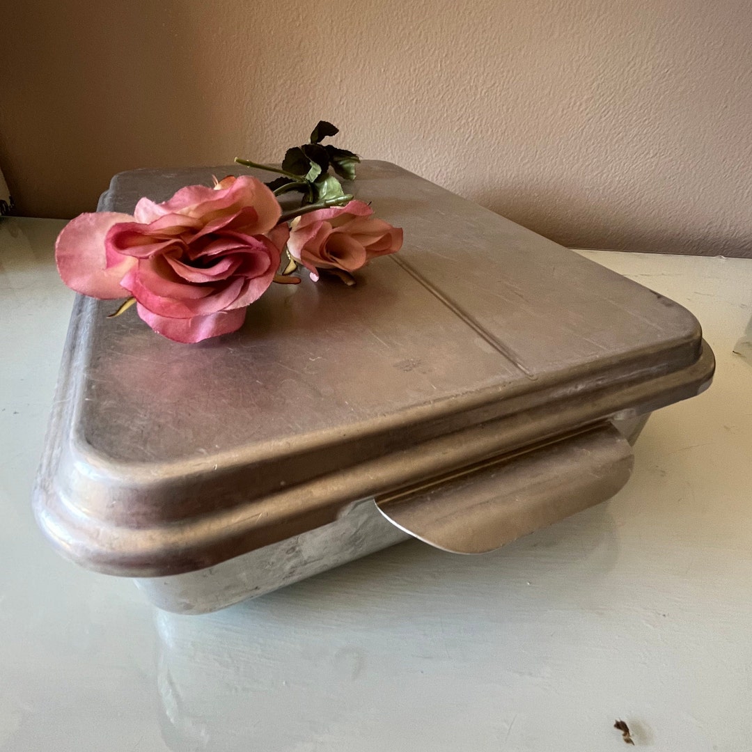 Foley Cake Pan & Lid / Vintage Aluminum Cake Pan With Metal Etsy