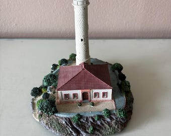 Vintage 1994 Danbury Mint Calaburras Lighthouse, Malaga Spain