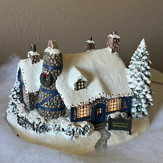 Thomas Kinkade Village Christmas: Stonehearth Restaurant