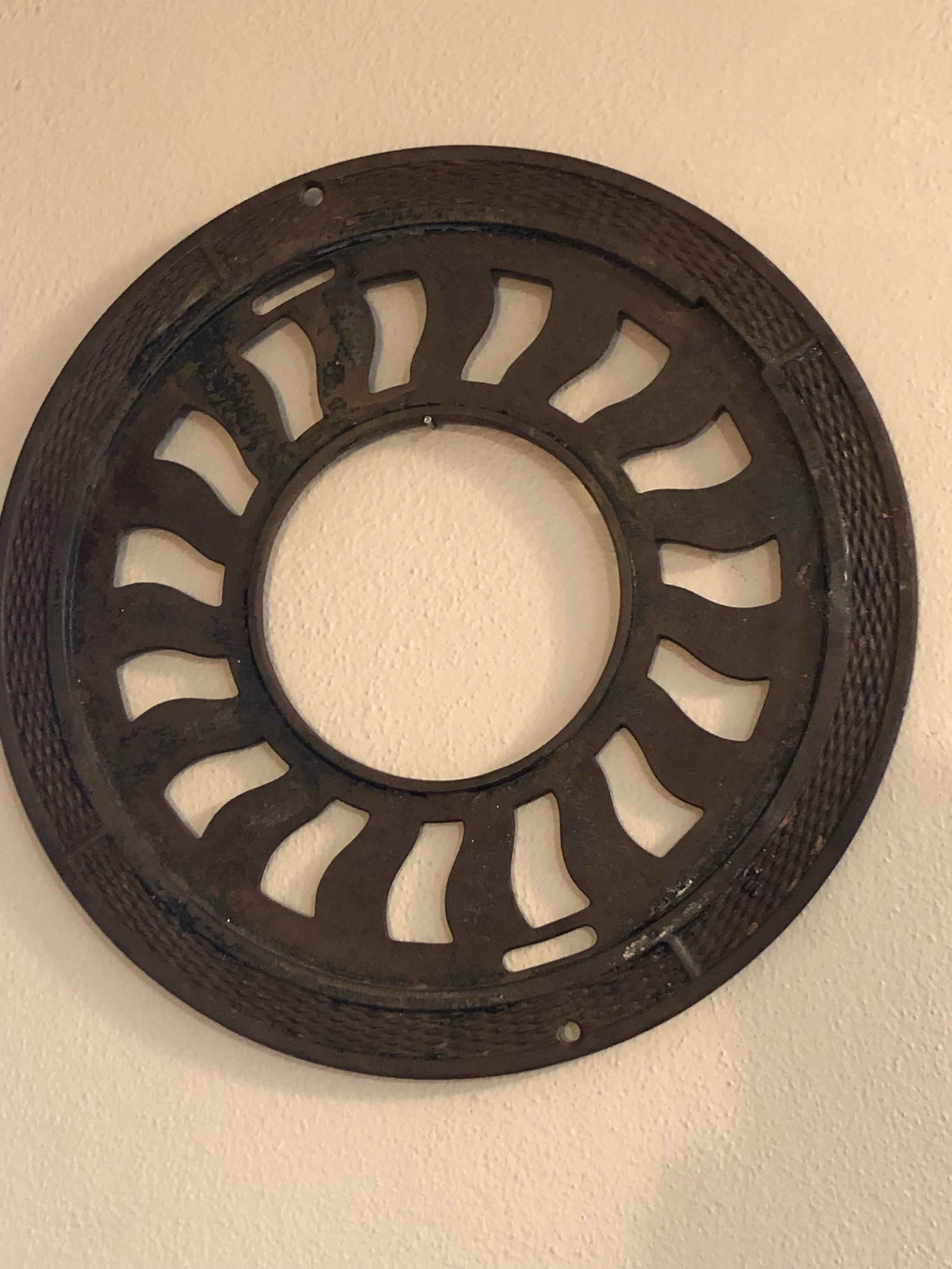 Antique Stove Pipe Hole Cover. campestre.al.gov.br