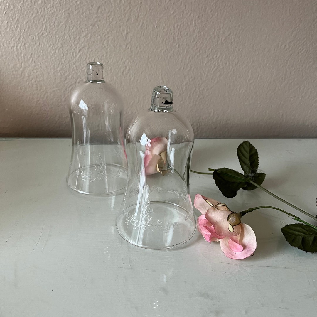 Set of 2 Clear Votive Candle Holder With Pegs / Tall Votive Candle