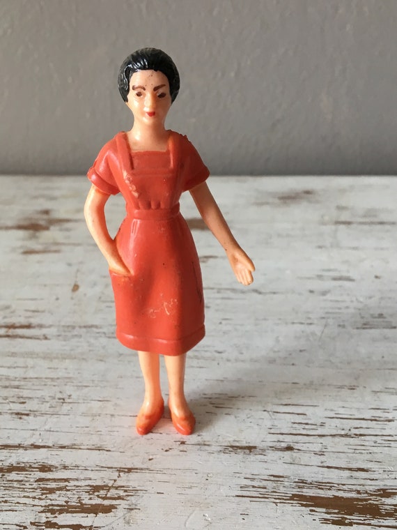 Vintage Lady Miniature Dollhouse Doll House Picture