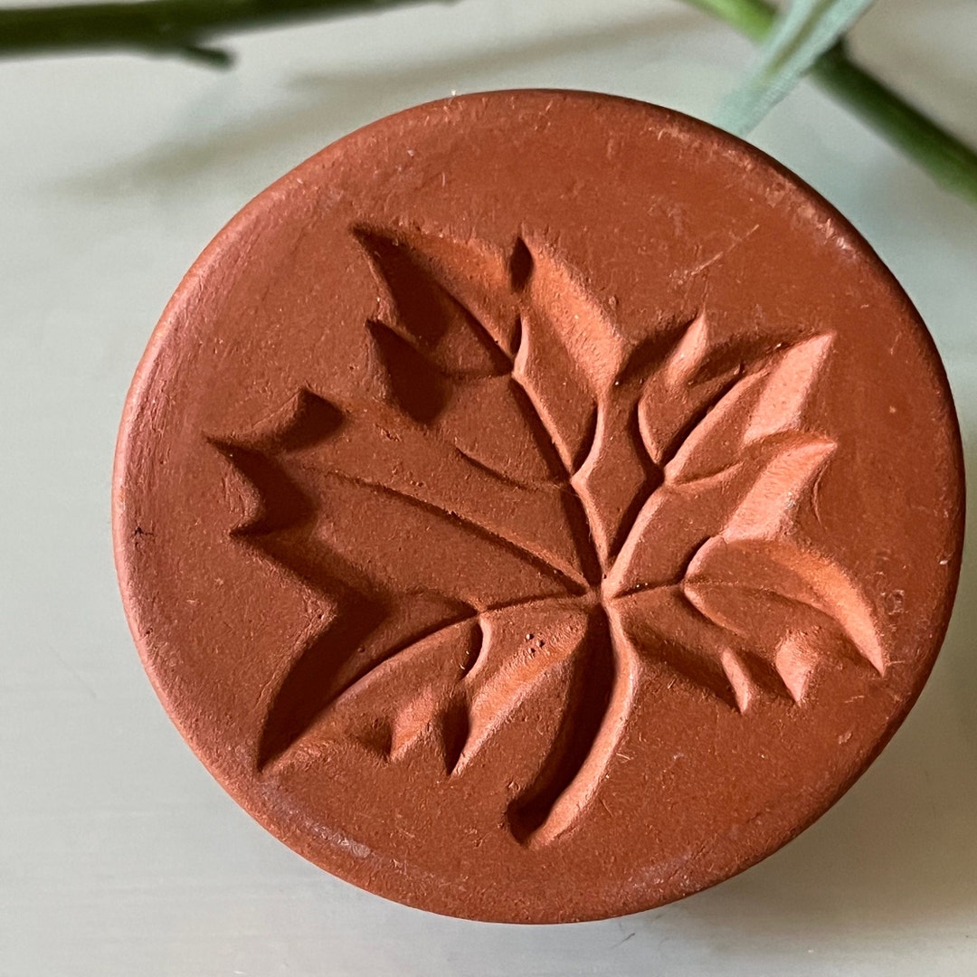 Clay and Ceramic Cookie Stamp Mold of Maple Leaf / Baking Etsy