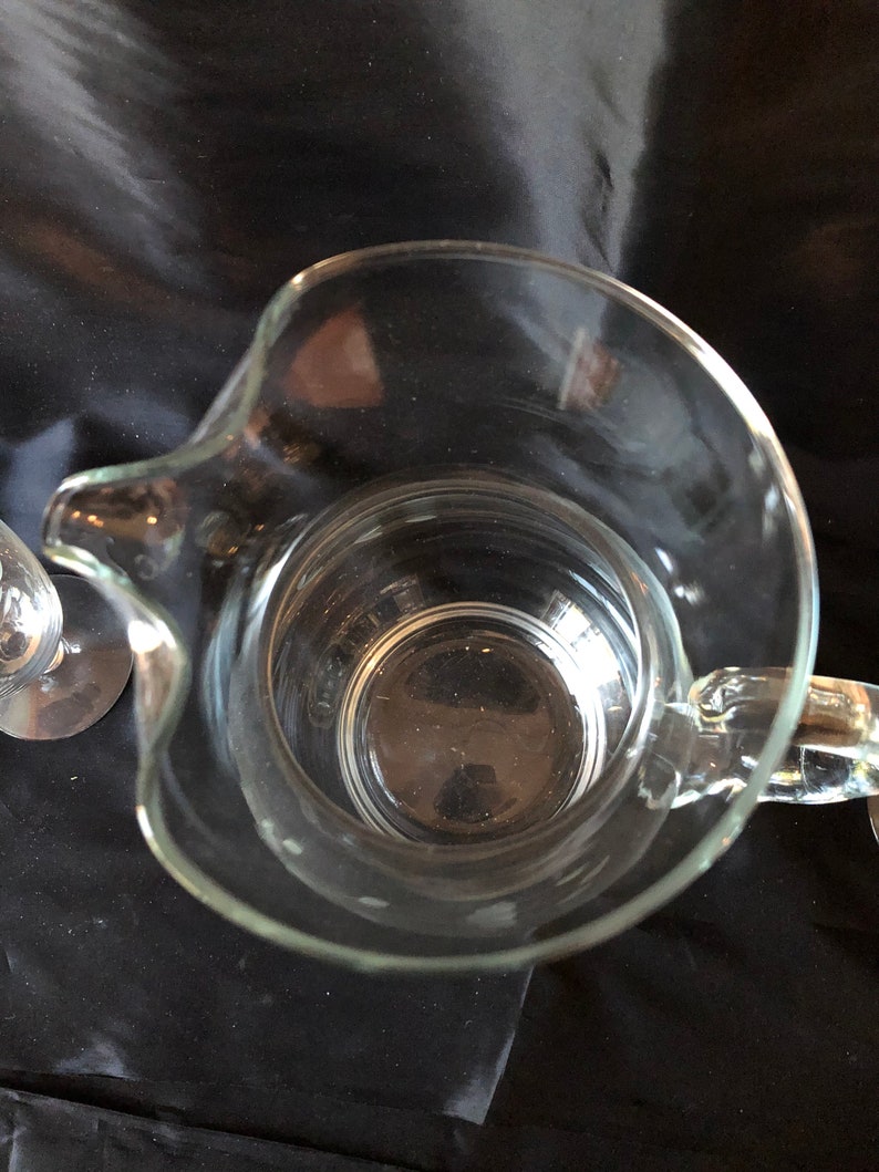 Fine crystal pitcher from Krosno made in Poland / small clear Etsy