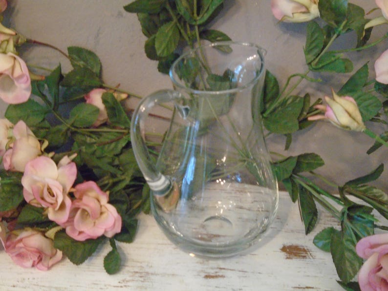 Fine crystal pitcher from Krosno made in Poland / small clear Etsy