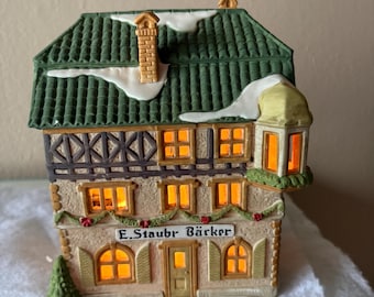 E. Staubr Backer: Dept 56 Bakery, 1986, Alpine Village Series