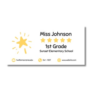 Teacher Email Signature Templates Customizable Email Signatures for ...
