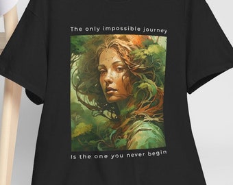 インスピレーションを与える引用句のTシャツ、メンタルヘルスTシャツ、彼女や彼へのプレゼントに最適、かわいい花柄ハート柄ニュートラルボタニカルダメージ加工カジュアルプリントTシャツ
