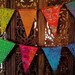 Gypsy Rainbow All Batik Flag Garland 12 Feet  (3.66 m)
