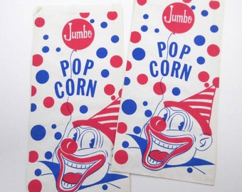 Popcorn Bag. Junk Journal Supply Vintage Style Popcorn Bags 25 Journal Decoration