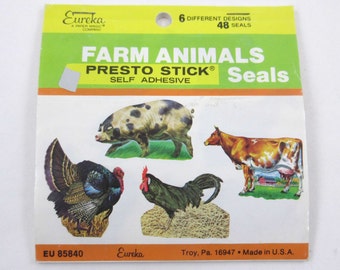 Vintage farm animals | Etsy