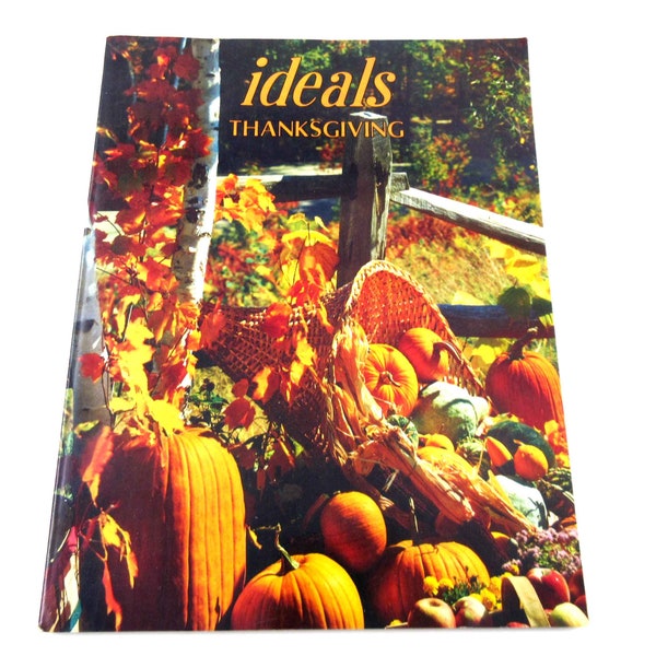 Vintage 1970s Thanksgiving Ideals Magazine with Halloween Illustrations October 1979