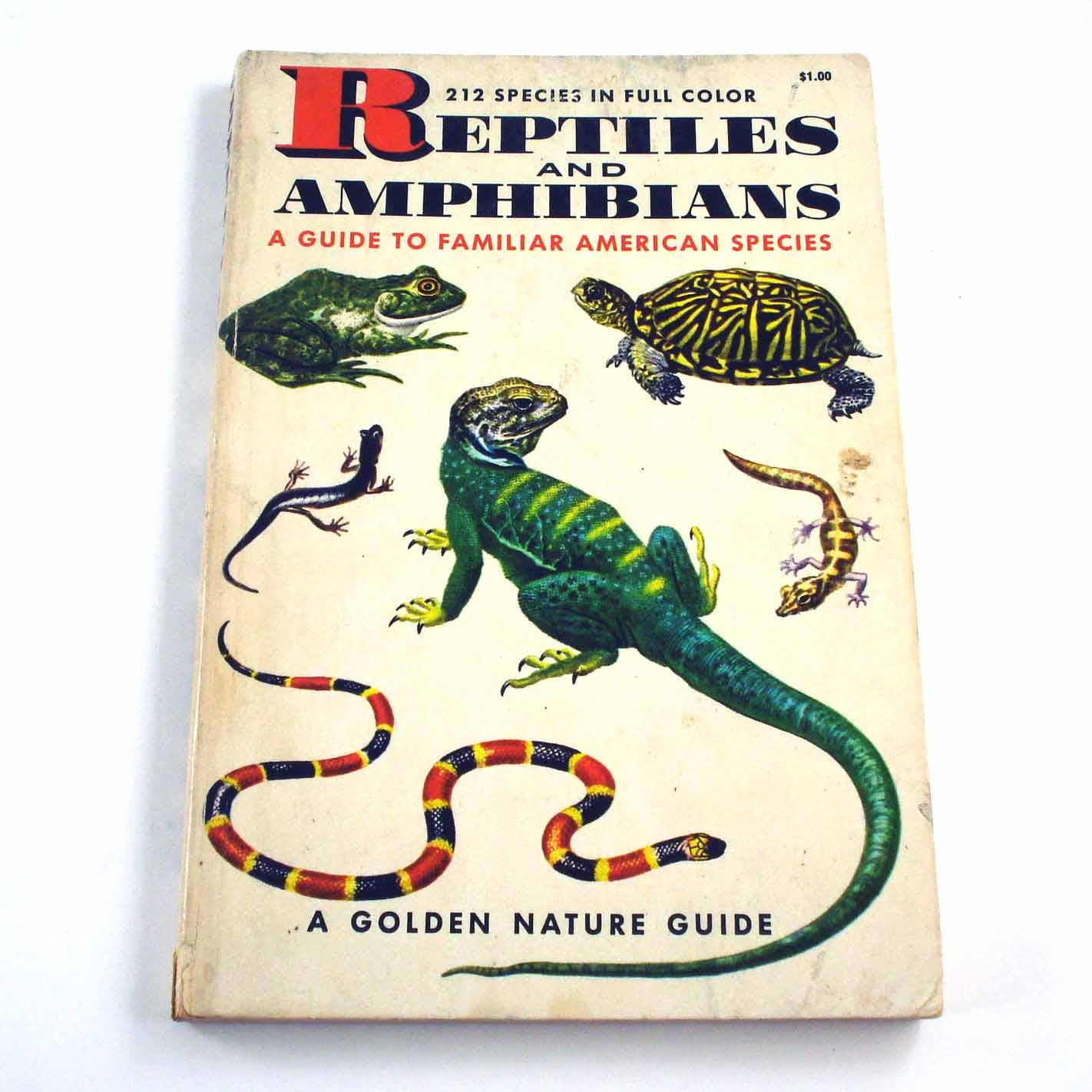 Vintage Reptile Book - Etsy