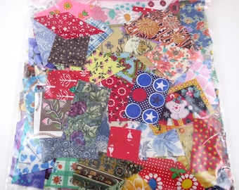 Huge Bag of Assorted Fabric Scraps Pieces or Material Lot B