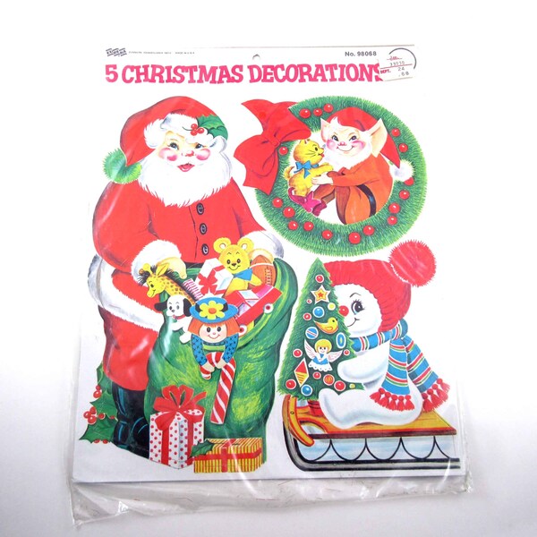 Hallmark Die Cut Christmas Decorations Etsy